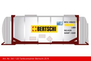 Container 25 ft Bertschi Tankcontainer braun/chromstahl - Kiss Schweiz 561120 Spur 1